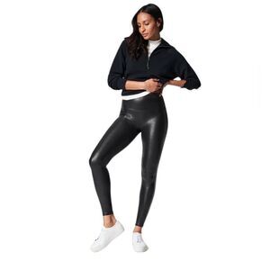 Spanx Leggings Faux Leather Coated XS Pants